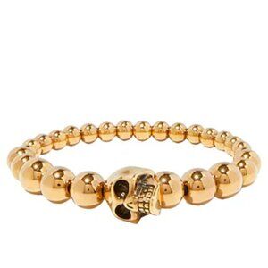 Alexander McQueen Skull Bracelet Gold